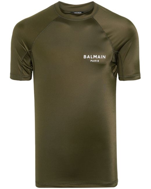 Balmain logo-print crew-neck T-shirt