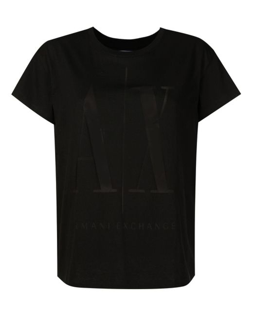 Armani Exchange semi-sheer logo T-shirt