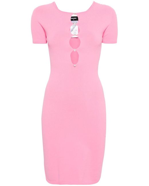 Dsquared2 cut-out detailed knitted dress