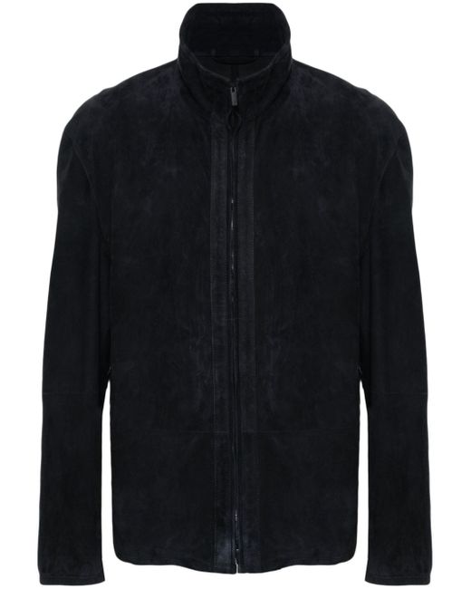 Giorgio Armani suede shirt jacket