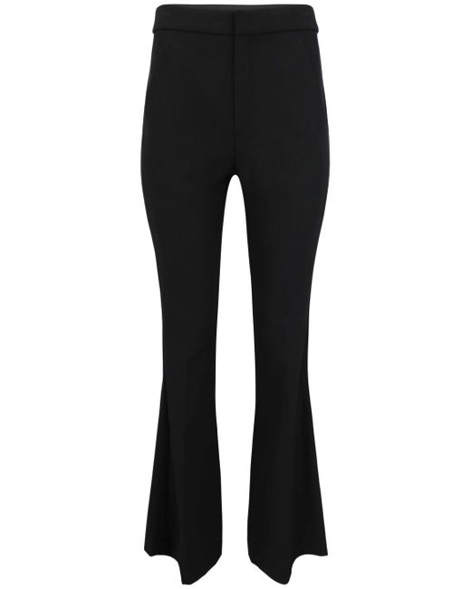 Vince mid-rise flared trousers