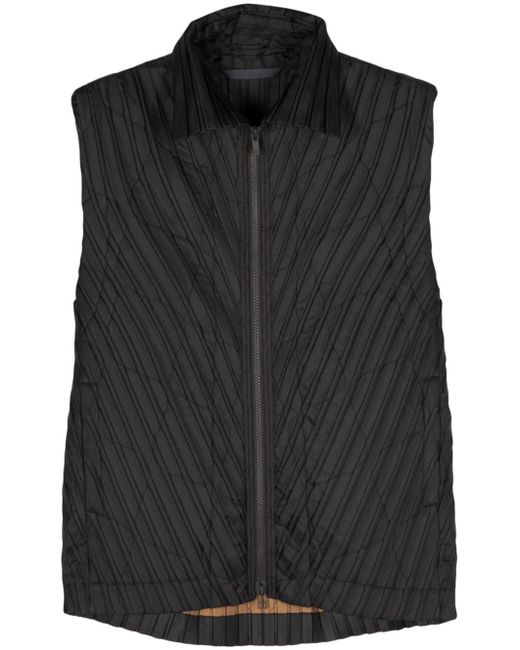 Homme Pliss Issey Miyake pleated zip-up gilet