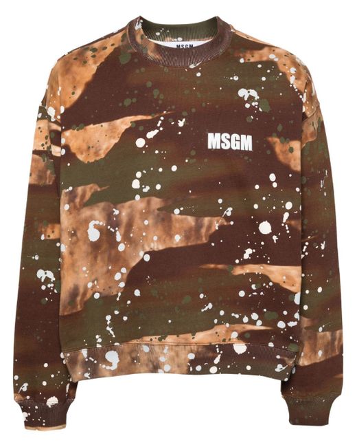 Msgm paint-splatter sweatshirt