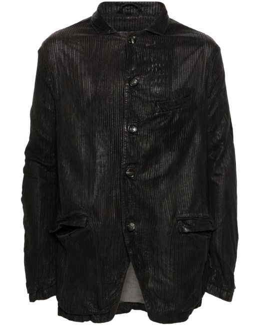 Giorgio Brato perforated leather shirt jacket