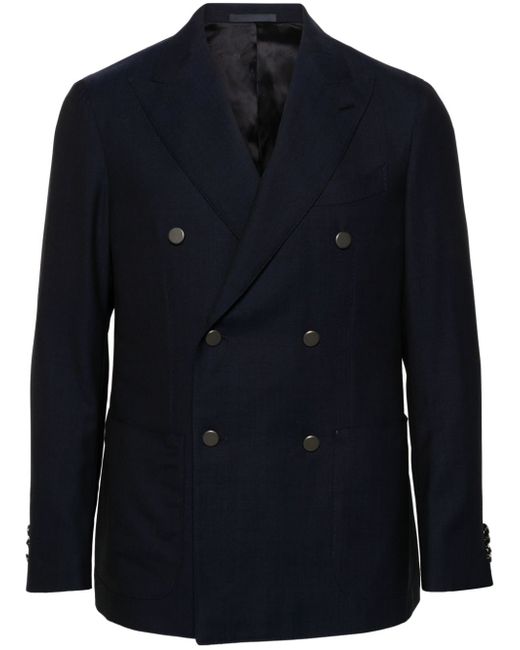 Caruso double-breasted wool blazer