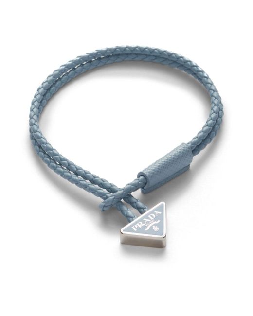 Prada triangle-logo bracelet