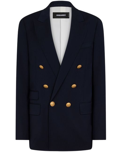 Dsquared2 double-breasted virgin wool blazer