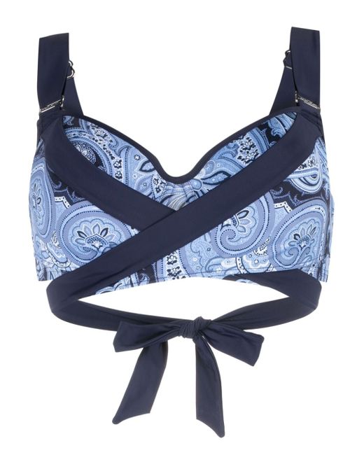 Marlies Dekkers Cache Coeur paisley-print push-up bikini top
