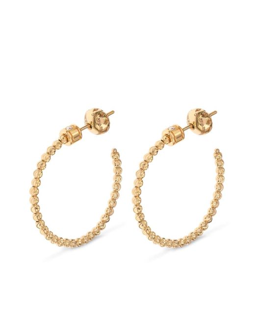 Officina Bernardi 18kt yellow Moon diamond hoop earrings