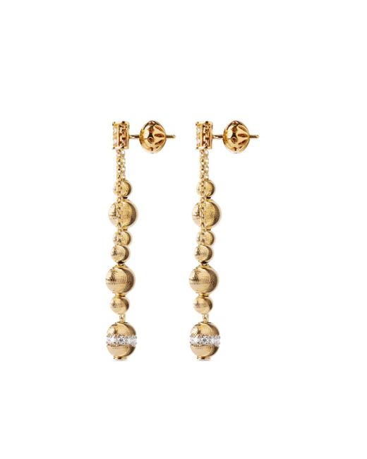 Officina Bernardi 18kt yellow Empire diamond earrings