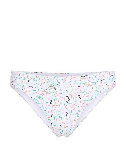 Karl Lagerfeld geometric-print bikini bottoms