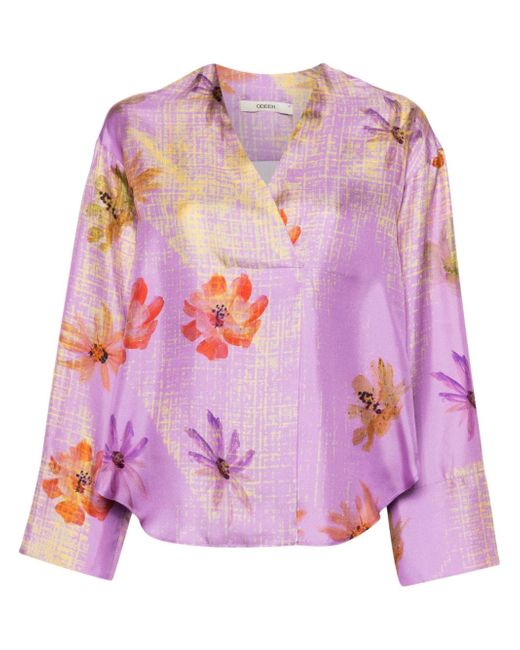 Odeeh floral-print blouse