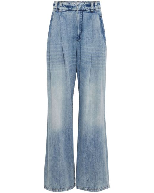 Brunello Cucinelli low-rise wide-leg jeans