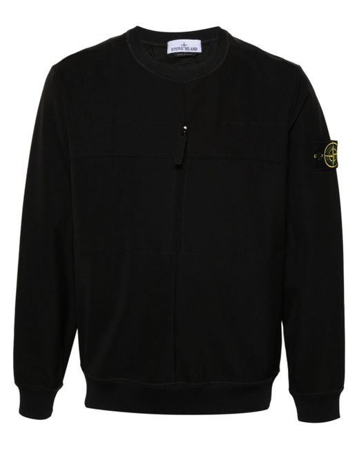 Stone Island Compass-badge pocket-detail sweatshirt