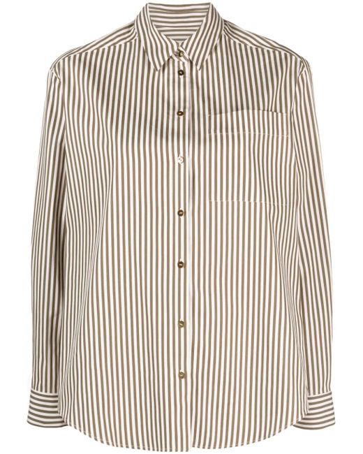 Claudie Pierlot classic-collar striped shirt