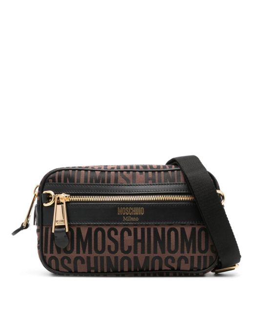 Moschino logo-jacquard canvas belt bag