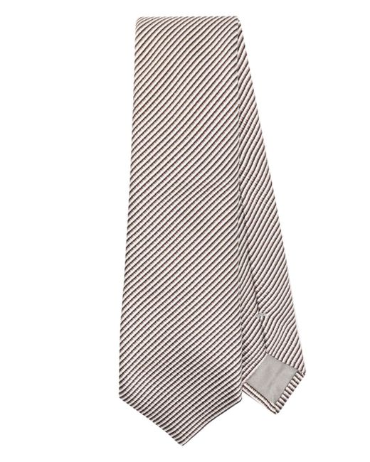 Giorgio Armani striped satin tie