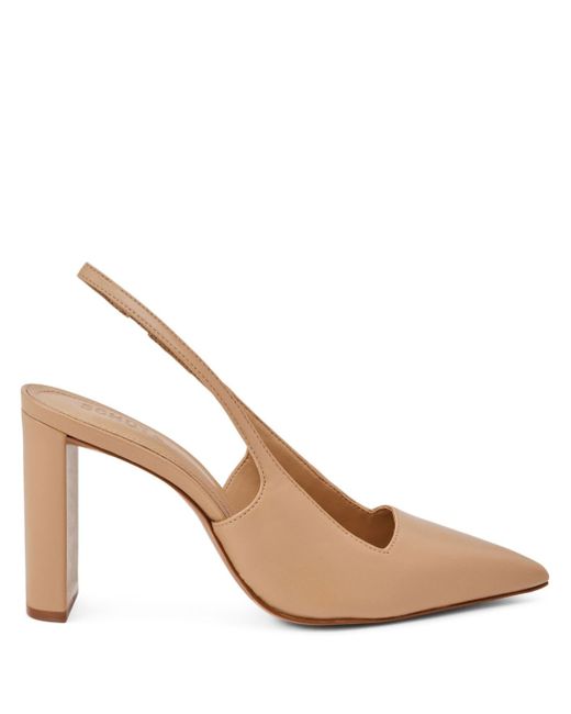 Schutz pointed-toe slingback leather pumps