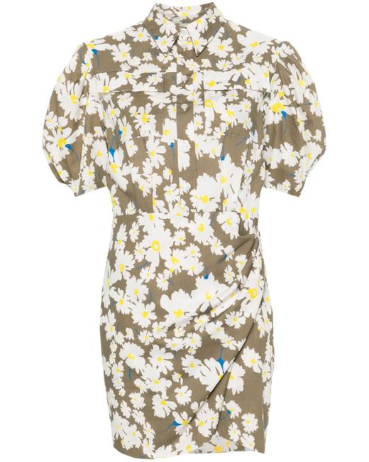 Msgm all-over floral-print dress