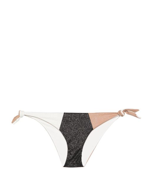 Twin-Set colour-block thong bikini bottoms