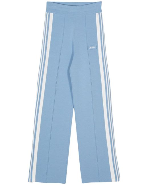 Autry stripped knitted track pants