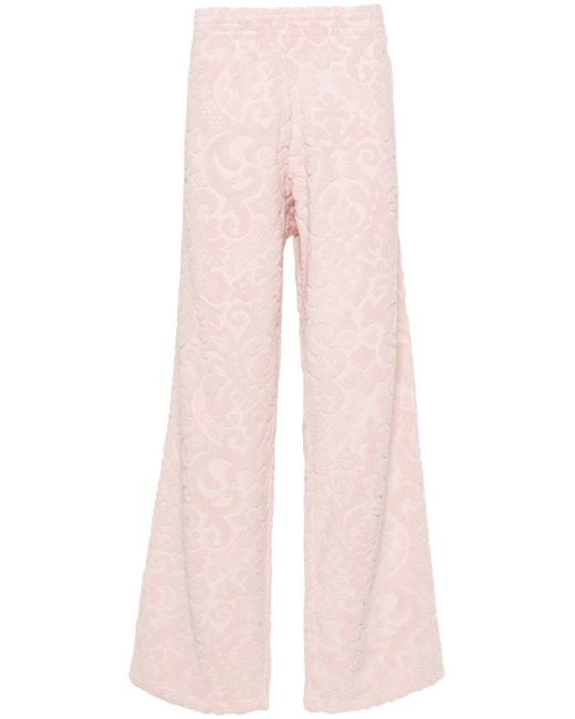 Martine Rose patterned-jacquard towelling trousers