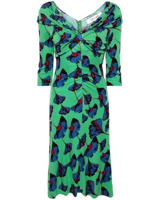 Diane von Furstenberg Jim floral-print midi dress