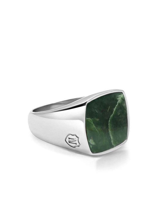 Nialaya Jewelry -plated jade ring
