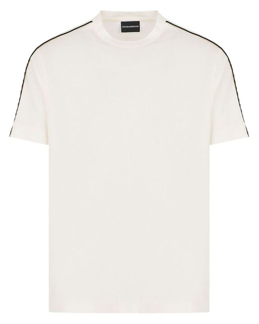 Emporio Armani logo-tape cotton T-shirt