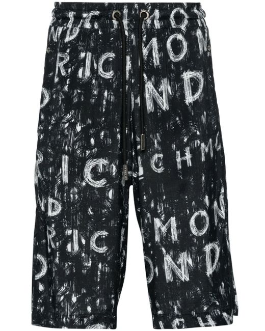 John Richmond logo-print shorts