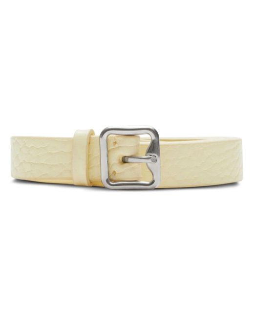 Burberry textured-finish leather belt