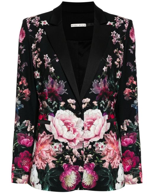 Alice + Olivia Breann floral-print blazer
