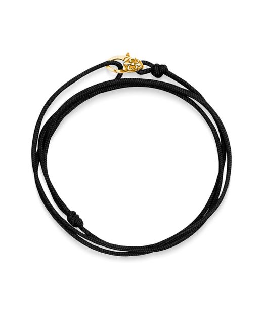 Nialaya Jewelry Fleur-de-Lis embossed cord bracelet