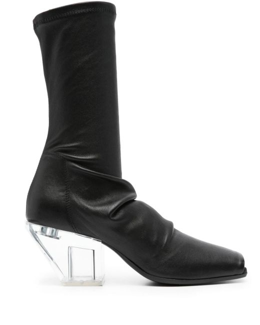 Rick Owens 75mm open-toe leather boots