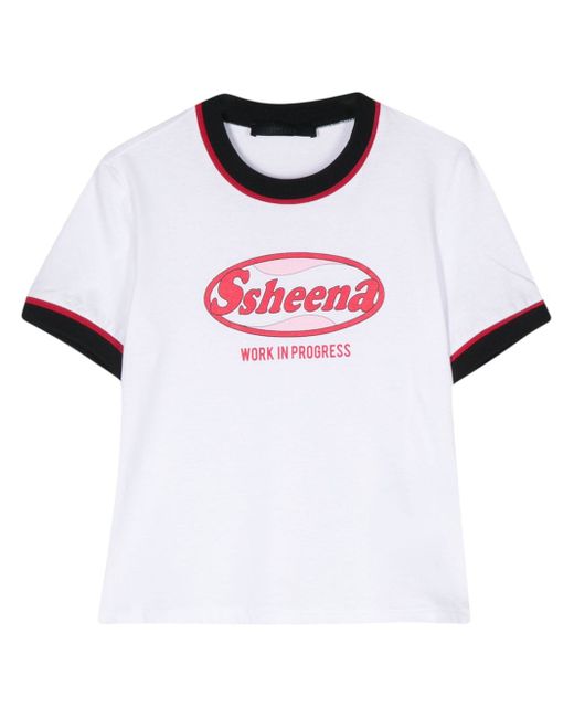 Ssheena logo-print T-shirt