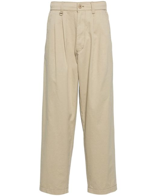 Chocoolate pleat-front trousers