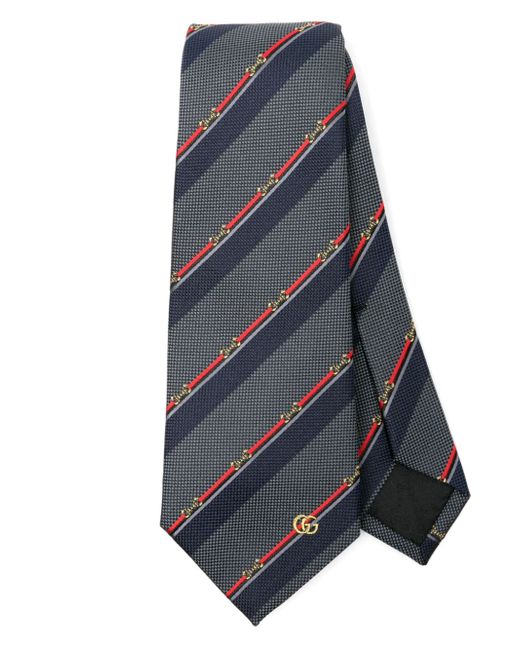 Gucci Horsebit-detail silk tie