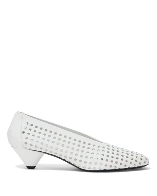 Proenza Schouler Perforated Cone 40mm leather pumps