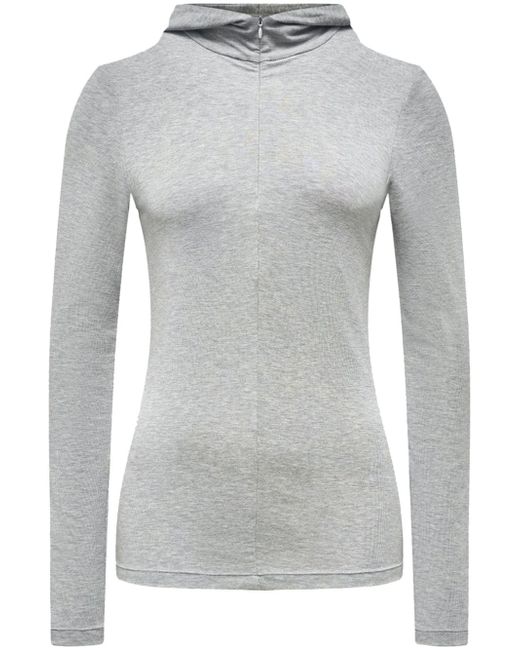 12 Storeez short-zip long-sleeve hoodie