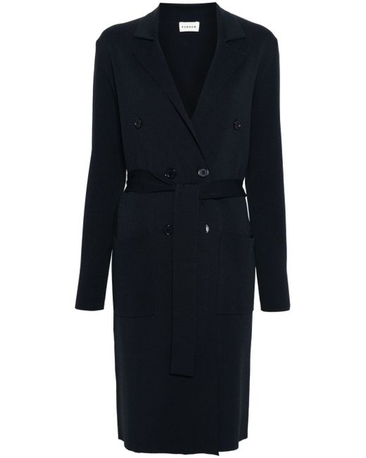 P.A.R.O.S.H. knitted double-breasted midi coat