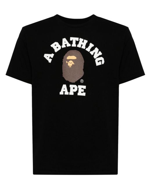 A Bathing Ape College logo-print T-shirt