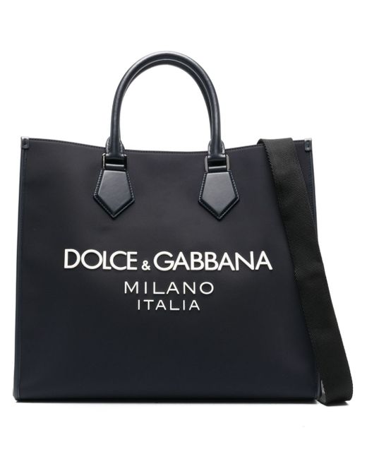 Dolce & Gabbana logo-appliqué tote bag