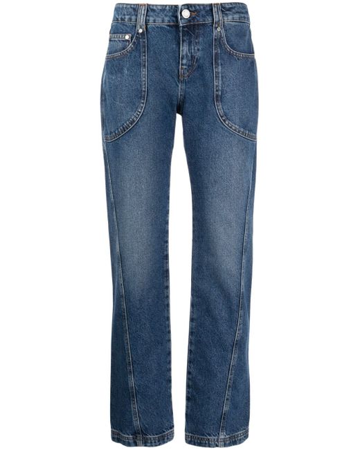 Trussardi mid-rise straight-leg jeans