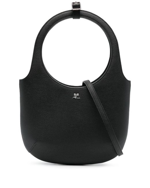 Courrèges Holy grained leather tote bag