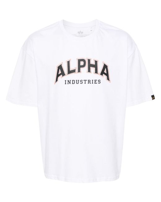 Alpha Industries logo-print T-shirt