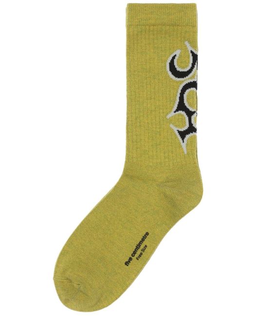 Five Cm intarsia-knit calf socks