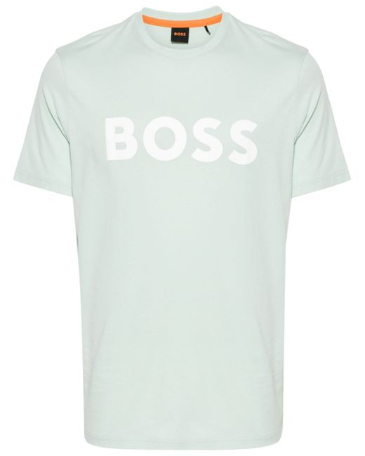 Boss logo-rubberised T-shirt