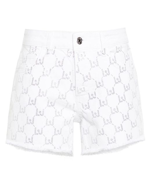 Liu •Jo rhinestone-embellished denim shorts