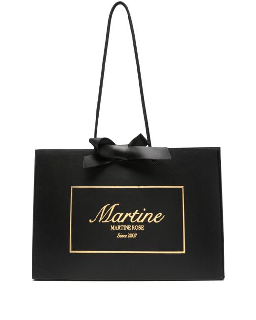 Martine Rose logo-debossed tote bag