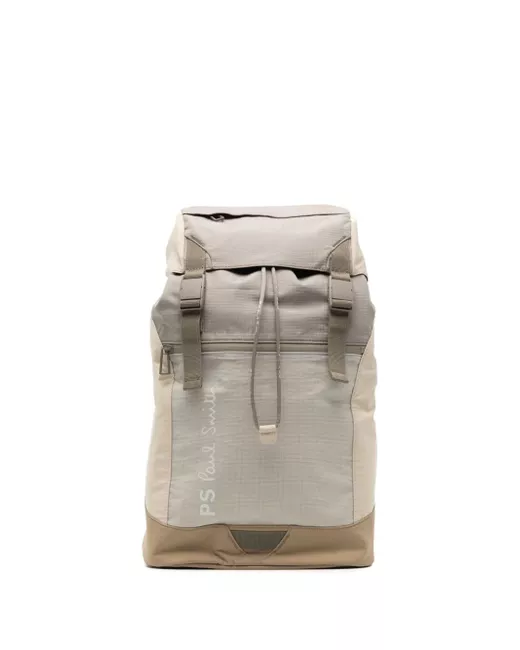 PS Paul Smith logo-print ripstop backpack